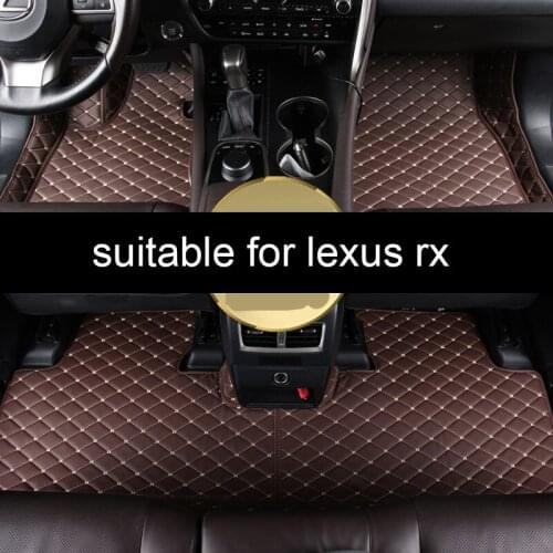 Lsrtw2017 Leather Car Floor Mats for Lexus Rx Rx330 Rx400h Rx350 Rx200t Rx300 Rx450h 2003-2020 2019 2018 2017 Rx430 Carpet Rug