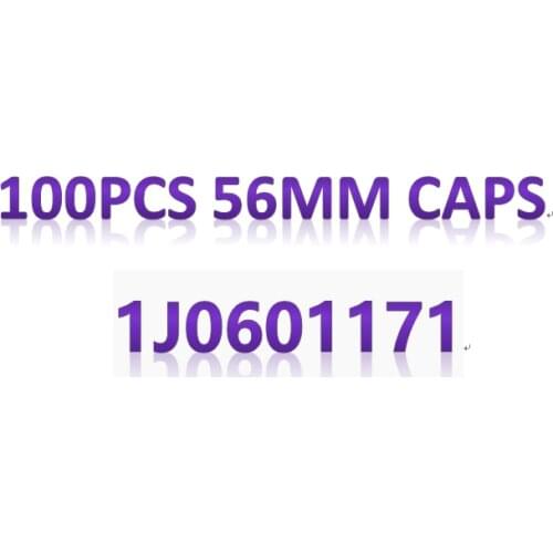 100X 56mm Black silver wheel center hub cover car emblem rim caps for vw part no 1J0601171 curved surface