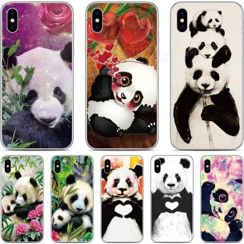 TPU Soft Cute Panda Cover Cases For BlackBerry KEYone KEY 2 Priv Motion Passport Q30 Z10 Z30 Q10 DTEK50 DTEK60 DTEK70 Phone Case
