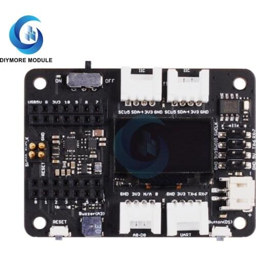 Seeeduino XIAO Expansion Shield Development Board Multi-Function 0.96 inch OLED Display UART SWD SD Card Slot IIC I2C Interface