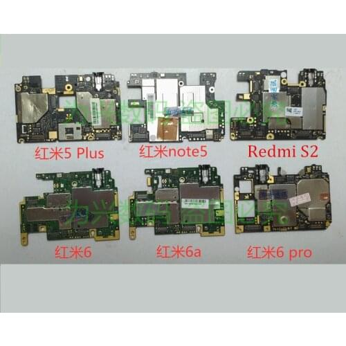 Unlocked For RedMi S2 Motherboard Disassemble Original Mainboard For HongMi S2 RedMi S2 Logic Board With Full Chips