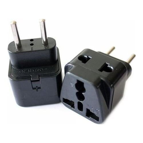 1 to 2 Splitter Universal UK/US/EU/AU 3 Pins / 2 Pins Socket to Italy Travel Power Adapter Plug Italy, EU 4.0MM PLUG TYPE C