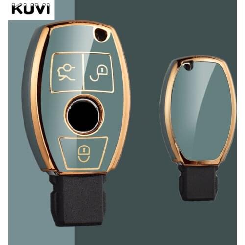 Luxury Plating Tpu Car Key Case Cover For Mercedes Benz A B C E GL S GLA GLK CLS Class AMG W204 W205 W212 W463 W176 Accessories