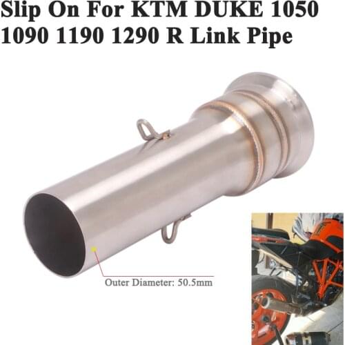 Slip On For Super DUKE 1050 1090 1190 1290 R KTM1290 KTM1050 2013 - 2016 Motorcycle Exhaust Escape Modify Tube Link Pipe 51mm