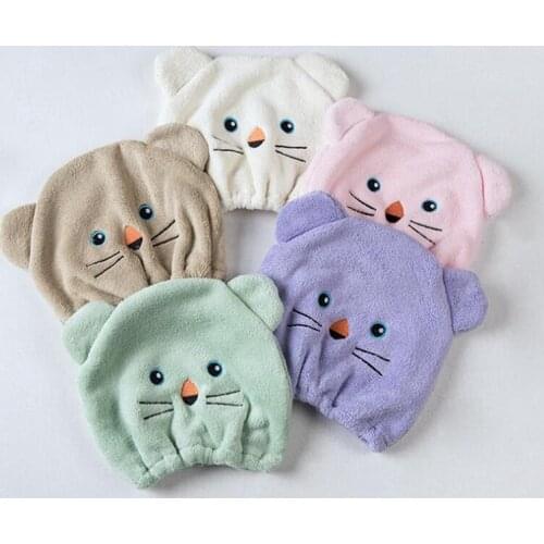 2020 Good Hygroscopicity And Breathability Microfiber Hair Turban Quickly Dry Hair Hat Wrapped Towel Cap Towel Bathing Tools