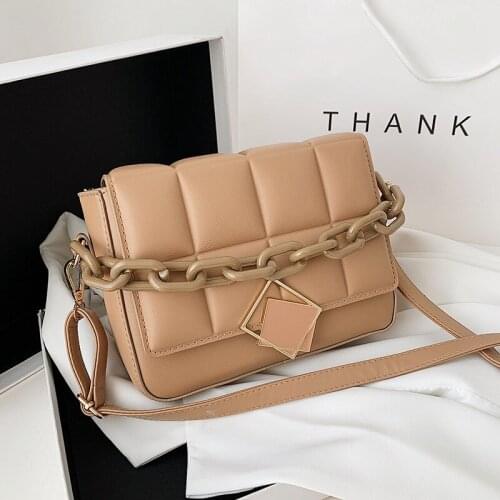 Women Bags Crossbody Bags for Women Handbag Shoulder Bag Purse Chain Fashion 2021 New Trend Retro Plaid All-match Luxury Bag