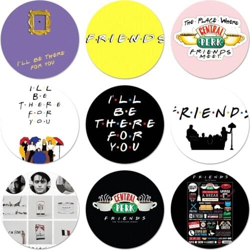 Friends tv show Badge Brooch Pin Accessories For Clothes Backpack Decoration gift 58mm