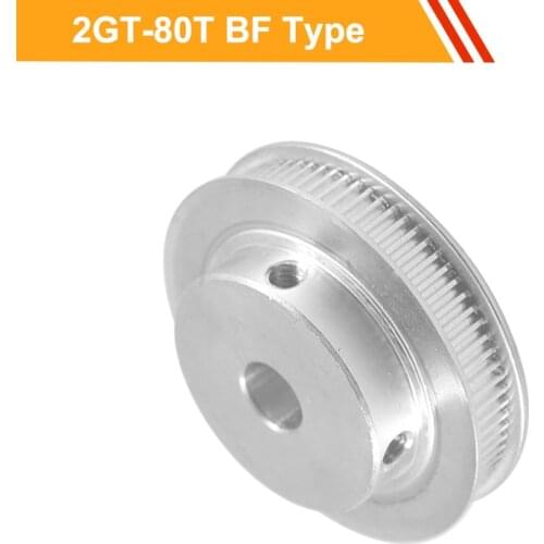 GT2 80T CNC Belt Pulley 7mm/11mm Belt Width 2GT Type Timing Pulley 8/10/12/14/15/19/20mm Bore Toothed Pulley Wheel
