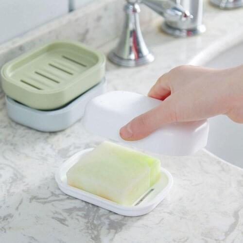1PC Soap Dish Plate Case Home Shower Travel Hiking Soap Holder Accessories Box Container Soap Bathroom Dispenser Plastic Ra L6Q7