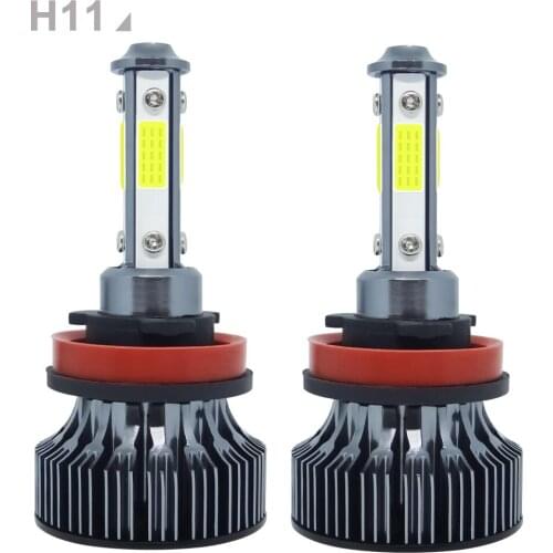 2Pcs 100W Led Car Headlight H7 H11 H8 HB3 HB4 9005 9006 Mini Bulbs 6000K 8000K 20000LM HeadLamp Lens Fog Light 12V 24V