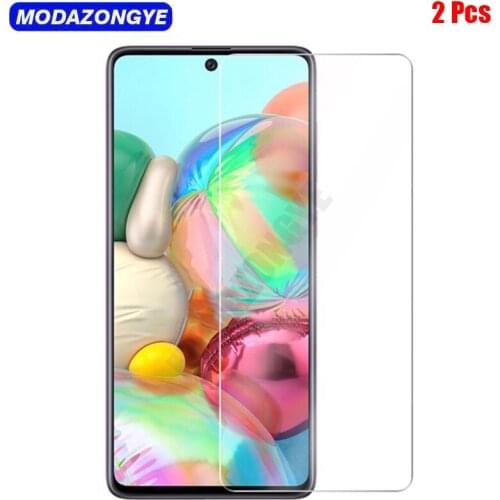 2 Pcs Tempered Glass For Samsung Galaxy A71 Screen Protector Samsung A71 A51 A715 SM-A715F/DS SM-A715FN/DS Protective Film
