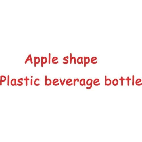 20pcs/lot Apple Model Beverage Bottle Milk Tea Shop Plastic Yogurt Bottle Disposable Candy Jar Mason Jar Lids Storage Bottle