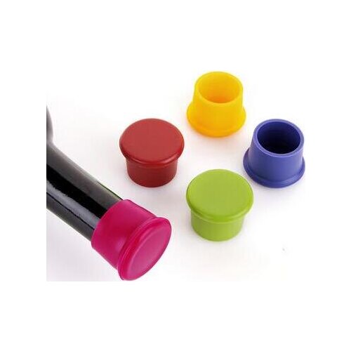5pcs/set Wine Bottle Stopper Silicone Preservation Wine bottle Stoppers Kitchen Wine Champagne Stopper