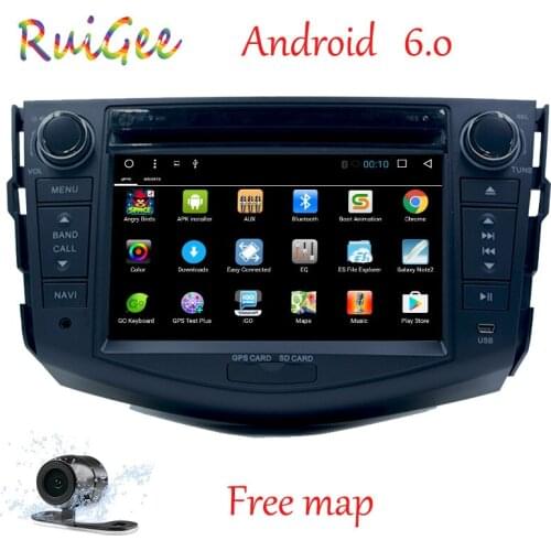 2Din Android 7.1 Car DVD Player Radio Rav4 Audio Video Stereo GPS Navigation RDS 3G 4G Wifi Quad Core 1024*600 Capacitive Screen