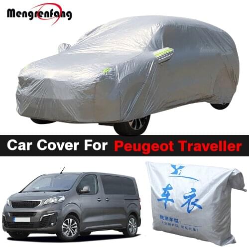 Full Car Cover Outdoor Sun Shade Anti-UV Rain Snow Dust Protection MPV Cover For Peugeot Traveller