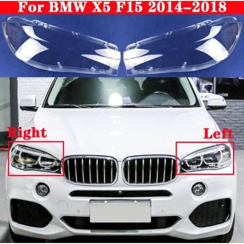 For BMW X5 F15 2014-2018 Car Front Headlight Lens Cover Lampshade Auto Headlamp Shell Lampcover head Light Lamp Covers glass