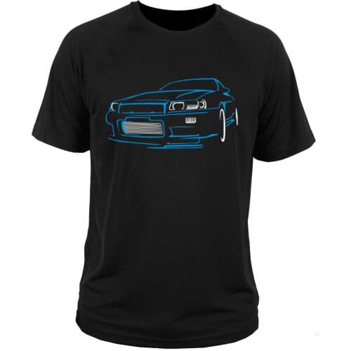 T shirt t-shirt Skyline r34 japan vintage classic car