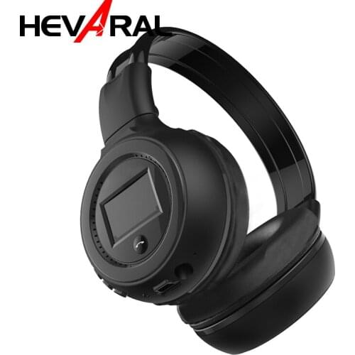 HEVARAL Bluetooth 5.0 Wireless Headphone LCD Display HiFi Stereo HD Music With Micro Support TF SD Playing For All Smartphones