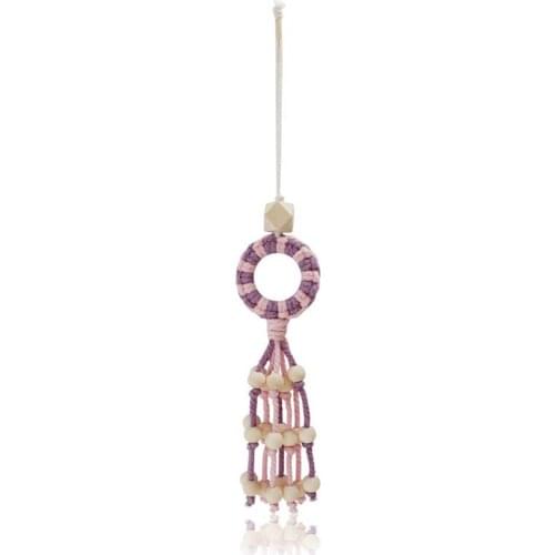 Ins Nordic style handmade woven tassel cactus macrame wall hanging car pendant