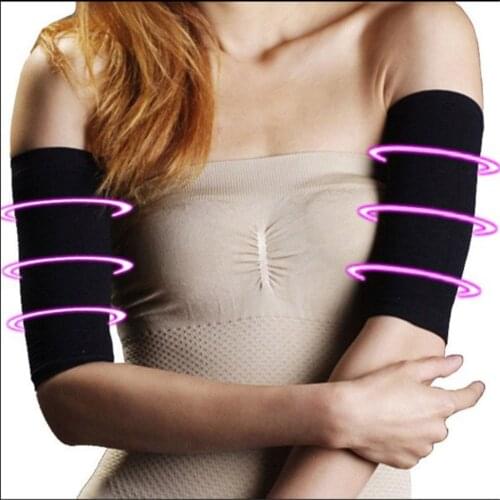 420D 1 Pair Compression Slimming Arms Sleeves Workout Toning Burn Cellulite Shaper Fat Burning Sleeves for Women Drop shipping