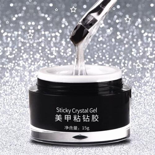 CLEVER LADY Sticky Gel Polish UV LED For Nail Art Decoration Rhinestones Metal Rivet Pearl Shell Fragment 5g 15g Manicure Salon