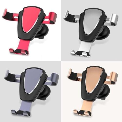 Metal Gravity Car Holder For Phone in Car Air Vent Clip Mount No Magnetic Mobile Phone Holder Cell Stand Support For smartphones