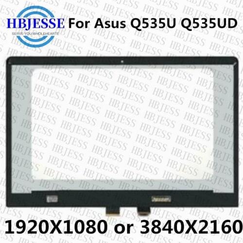 N156HCE-EN1 B156ZAN03.1 FHD UHD LCD Touch Screen Digitizer Assembly replacement For Asus Q535U Q535UD Q535UD-BI7T11 laptop