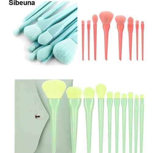 10 Pcs Mini Travel Portable Soft Makeup Brushes Set Eye Shadow Foundation Powder Eyelash Lip Concealer Blush Make Up Brush Set