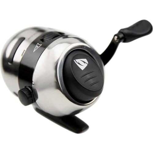 New Stainless Steel Bow Slingshot Catapult Hunting Shooting Fishing Spincast Reel 10LB 2.8:1