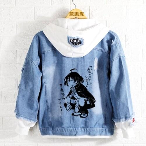 New Spring Mairimashita! Iruma-kun Welcome to Demon School, Iruma Suzuki hoodie Anime Coat Men Women Fashion Denim Jacket
