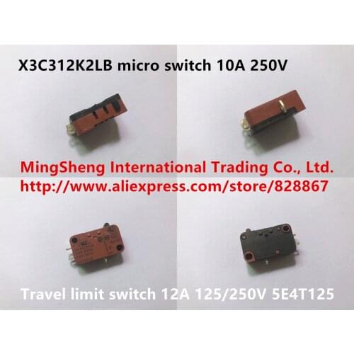 Original new 100% X3C312K2LB micro switch travel limit switch 12A 125/250V 10A 250V