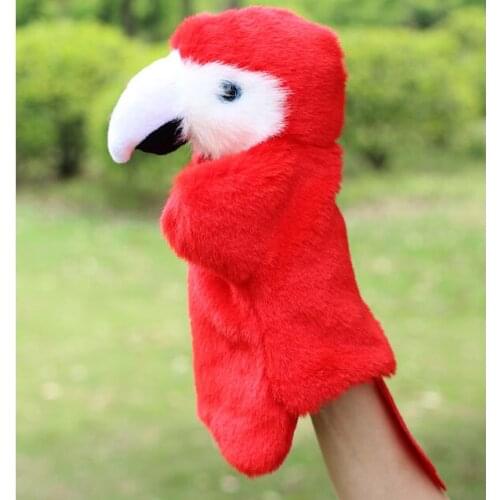 Plush puppets toy parrot doll Large hand puppet toys for children gifts