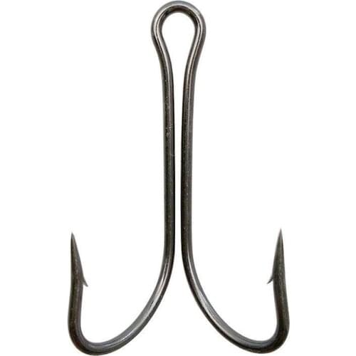 Hyaena 150pcs High Carbon Steel Double Fishing Hook Fly Tying Bass Fishing Hook Fishhook for Soft Lure Jig