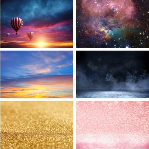 Scopiso Multicolored Large Balloons Sky Against The Photographic Backdrop Photocall Photography Background for Photo Studio Prop