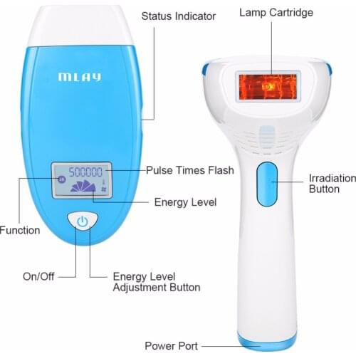 Free shipping by DHL MLAY M3 Home IPL Hair Removal System With 3Pcs 500000 Flashes Head For Hair Removal/Anti-Acne/Rejuvenation