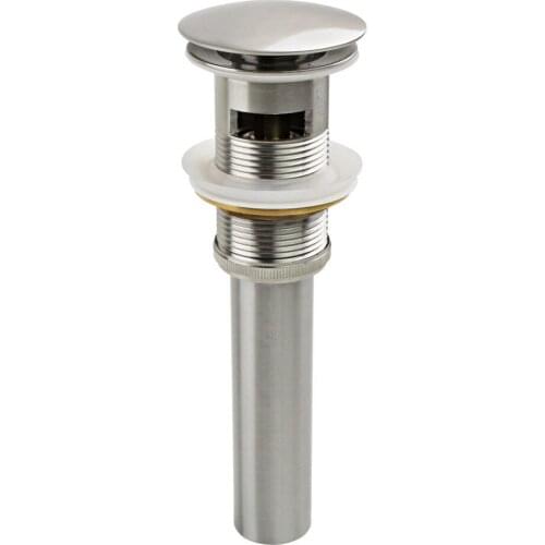 Brushed Nickel Bathroom Faucet Vessel Vanity Sink Pop up Drain with Overflow Waste Drain KD196