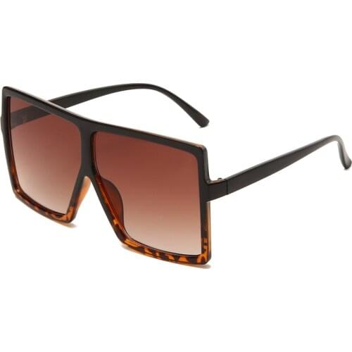 Fashion Women Oversized Sunglasses Lady Square Sunglasses Luxury Brand Design Female Vintage UV400 Shades Eyewear oculos de sol