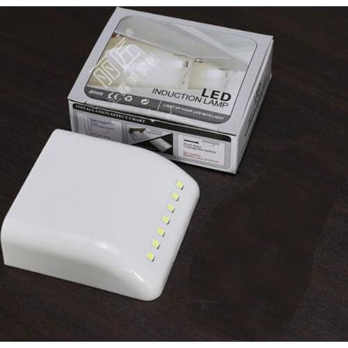 7 LEDs PIR LED Motion Sensor Light Cupboard Wardrobe Bed Lamp LED Under Cabinet Night Light For Closet Stairs Kitchen