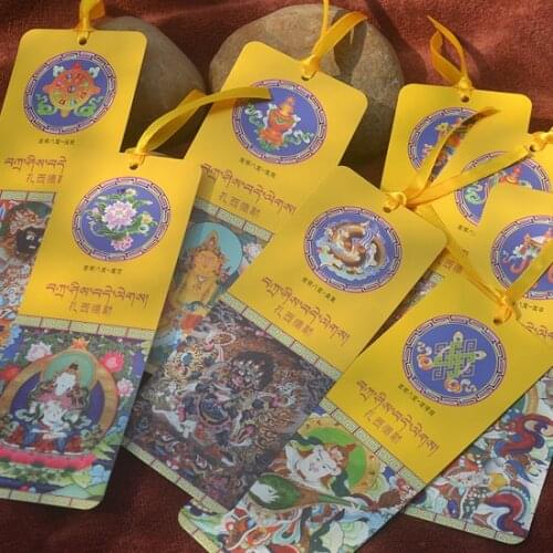 1pcs Tibet Lucky Eight Treasures Bookmarks 8/set Tibetan Gifts Tibetan Buddhism Gifts