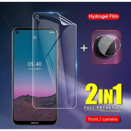Slim Front Soft TPU Protective Hydrogel Film For Nokia 5.4 6.39" Camera Lens Screen Protector Glass