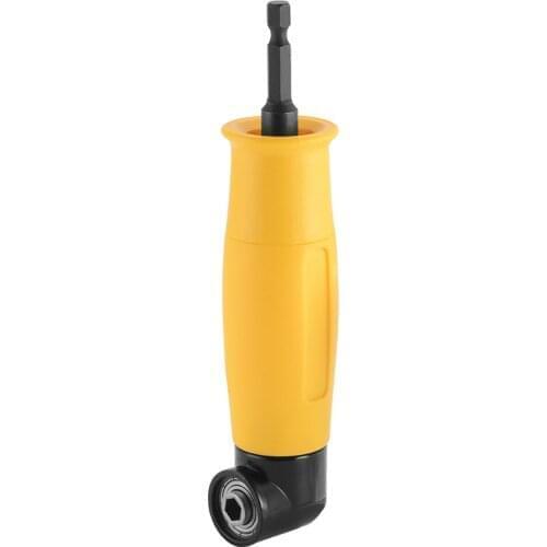 90 Right Angle Driver 1/4" Hex Screwdriver Holder Drill Bit Corner Extension Adapter Holder Adaptor Sleeve Power Too