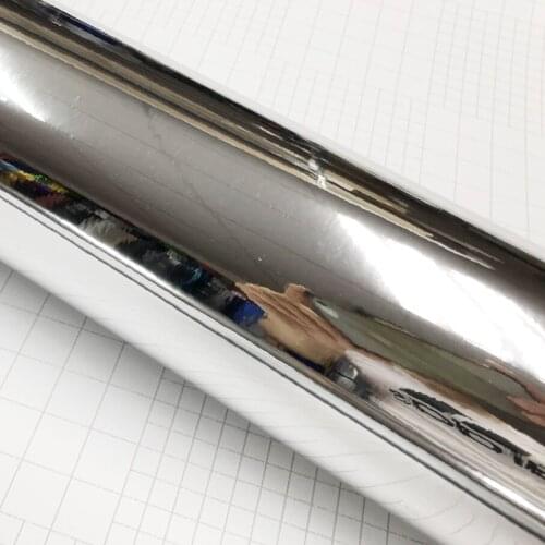 50cm*200/400/600/800CM Chrome Mirror Silver Car Vinyl Wrap High Gloss Self-Adhesive DIY Car Decals Film Sheet