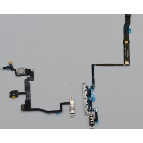 High quality For iPhone 11 Pro Volume Mute Switch Flex cable With Metal Bracket Replacement parts