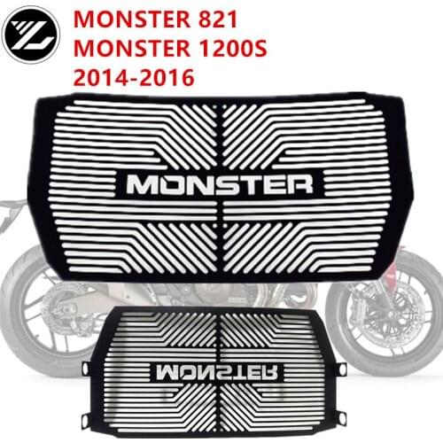 Motorcycle Stainless Steel Radiator Guard Protector Grille Grill Cover for Ducati Monster 821 1200s 2014 2015 2016