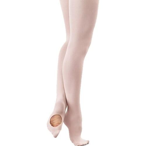 Women 60D Soft Spandex Pink Dance Pantyhose Girls Black Leggings Kids Ballet Tights Convertible