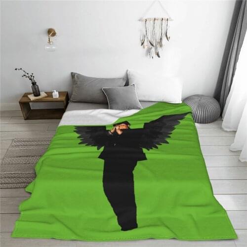 Winter throw warm flannel Johnny And Hallyday blanket Rock Singer blankets for airplane travel Bedspread Wrap