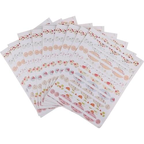 10 Sheets Adhesive Label Stickers for Essential Oil Bottles,Perfume Bottles