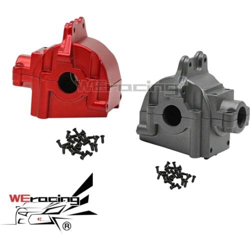 2PC Metal Wave Box Gear Box Shell Cover Differential Housing 144001-1254 for Wltoys 144001 1/14 RC Car Parts