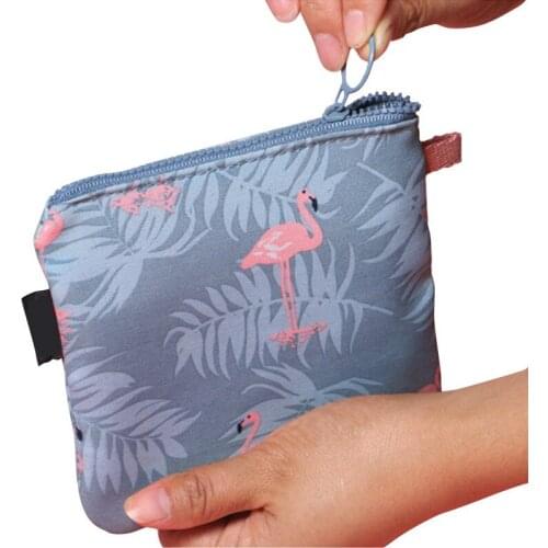 2PCS Simplicity Series Portable Sanitary Napkin Storage Bag Canvas Sanitary Pads Credit Card Holder Bags Sewing Kit Coin Purse60