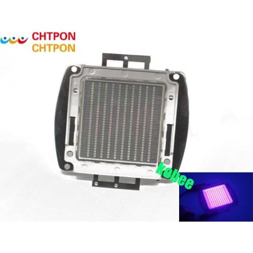 300W UV Purple LED Ultraviolet Bulbs Lamp Chips 395nm-400nm 300W High Power Light 45mil 33-35V